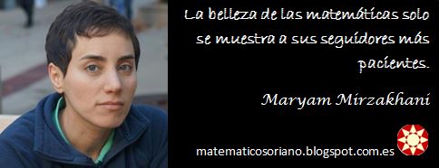 Matemático Soriano: FRASE MATEMÁTICA 6 - MARYAM MIRZAKHANI