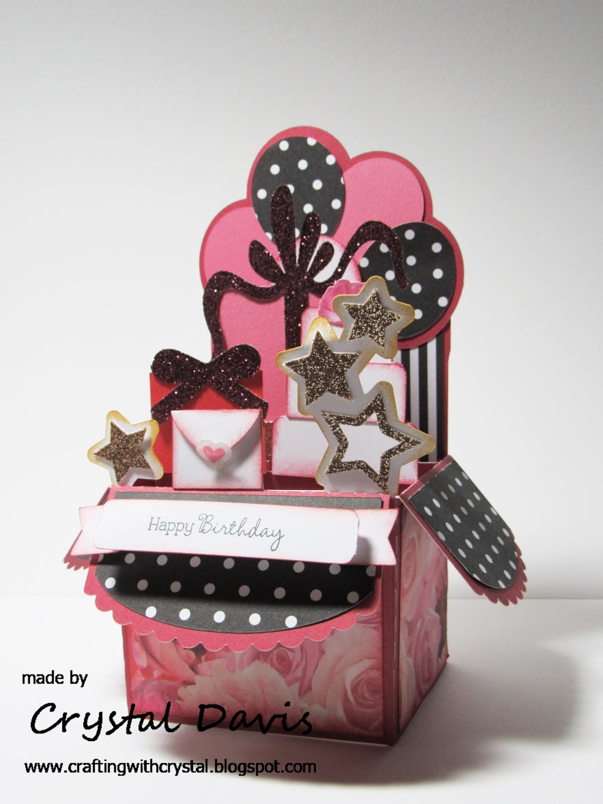 Crafting With Crystal Box Birthday Card