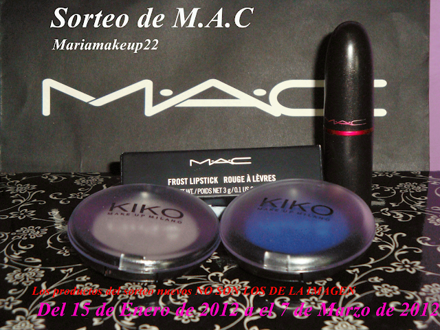 Sorteo en Maria makeup