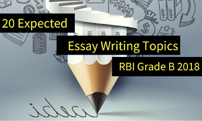 essay writing topics for rbi grade b