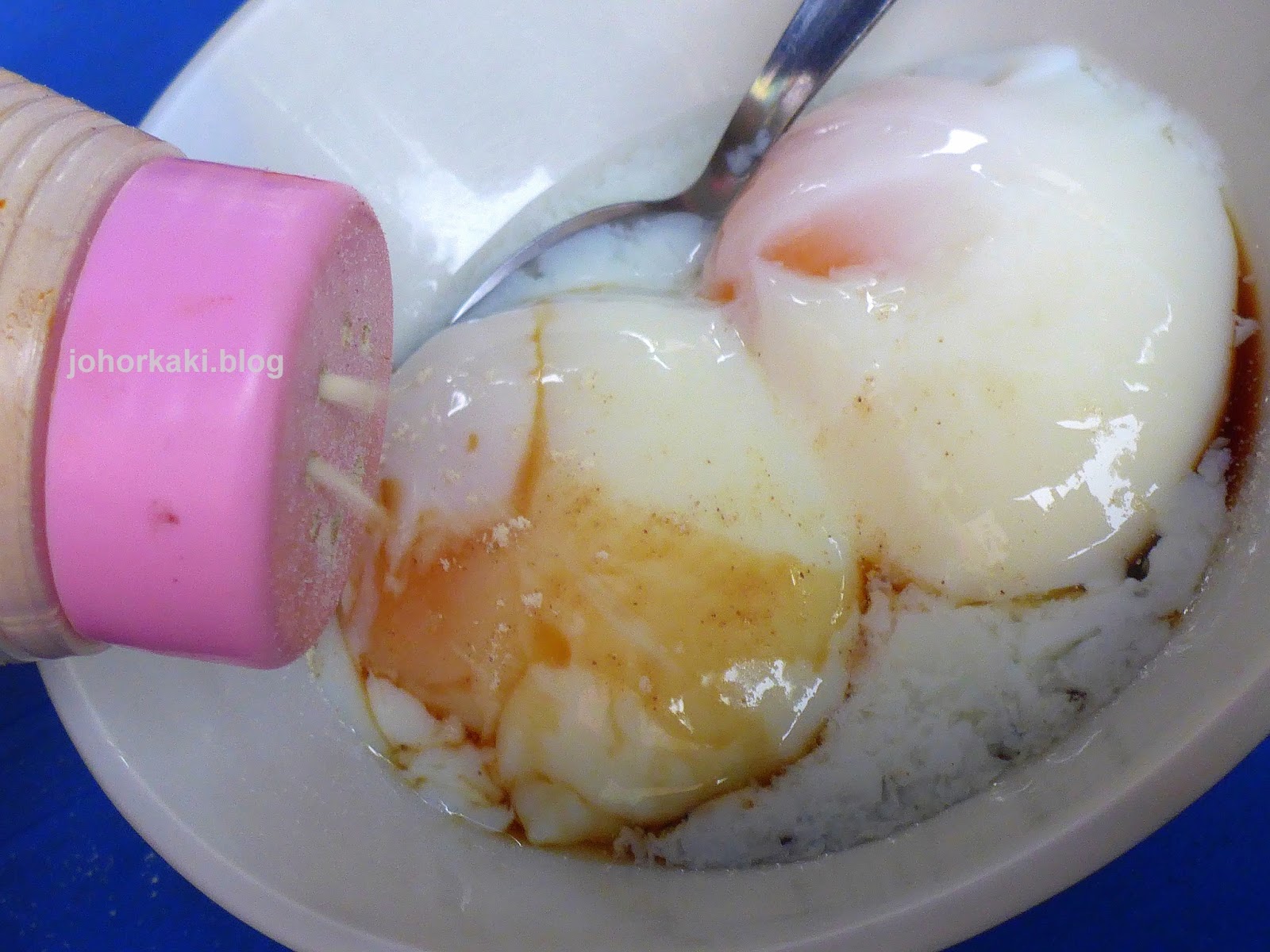 KopiO Kampung Chicken Eggs & Kaya Butter Bun Kin Hua in JB Johor