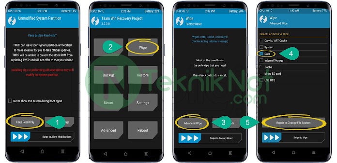 TWRP Mount Data Hatası ve Storage (0MB) Hatası Çözümü