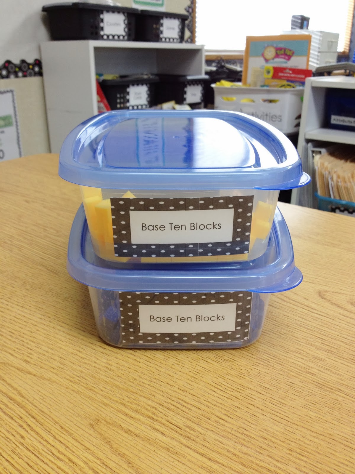 A View Into My Classroom Math Manipulative Storage