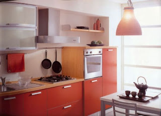 Modern Design Red Kitchen Cabinets