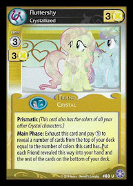 My Little Pony Fluttershy, Crystallized The Crystal Games CCG Card