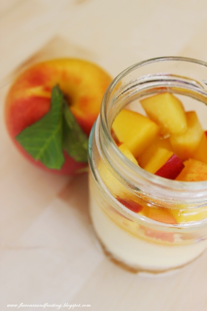 Flavours & Frosting Nectarine & Baked Cheesecake Parfaits