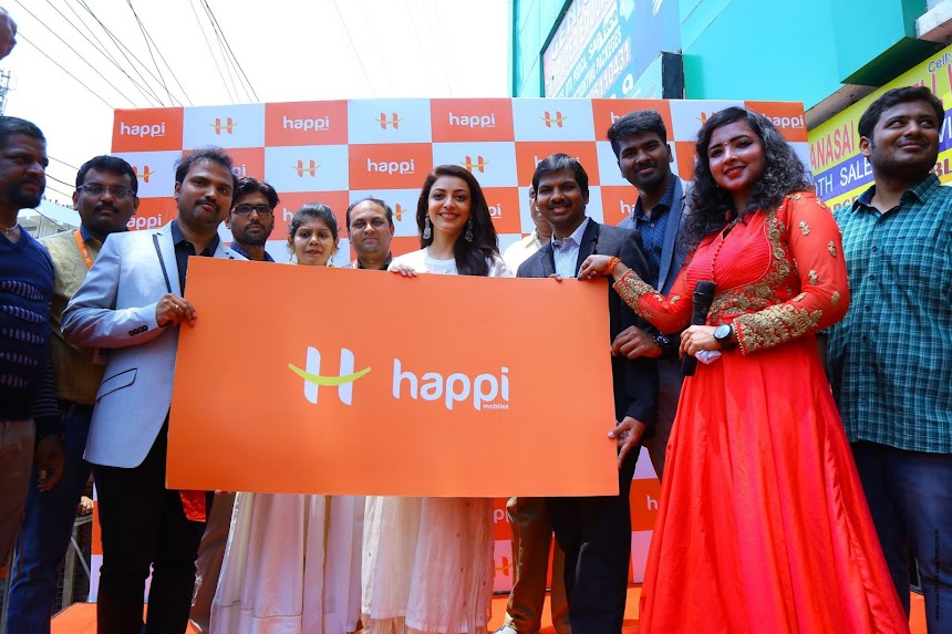 Kajal Aggarwal at Happi Mobiles Launch
