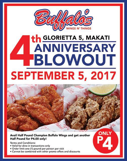 The Daily Talks Buffalo's Wings n' Things 4th Anniversary Blowout Deal
