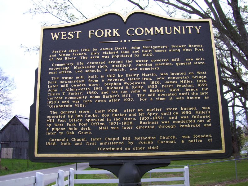 Prairie Bluestem Black Residents of the West Fork Community