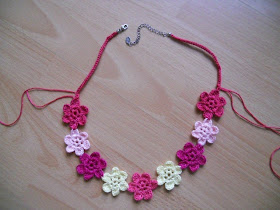 Flower Necklace Hawaiian Dream - Free pattern with tutorial