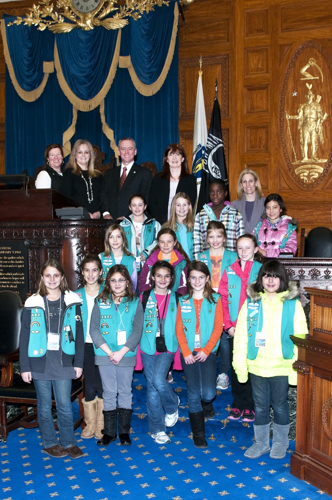 Franklin Matters Rep Roy Medway Girls Scouts 