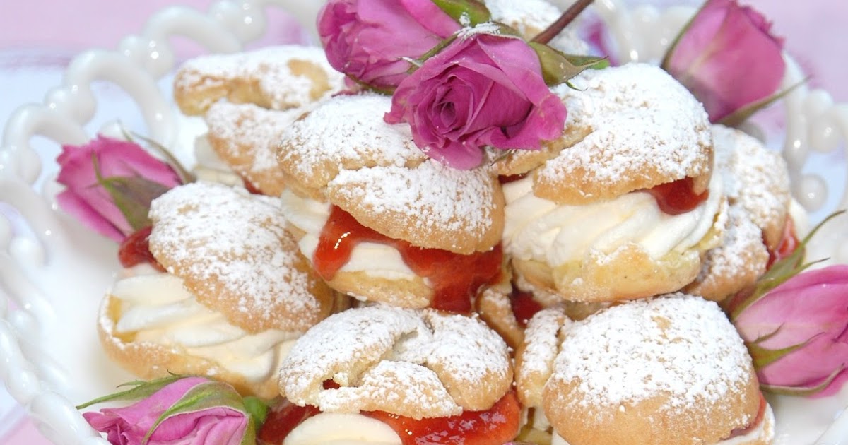 Pink Piccadilly Pastries Plum Puffs and Raspberry Cordial for an Anne