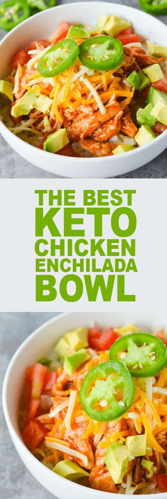 Keto Chicken Enchilada Bowl My Zuperrr Kitchen