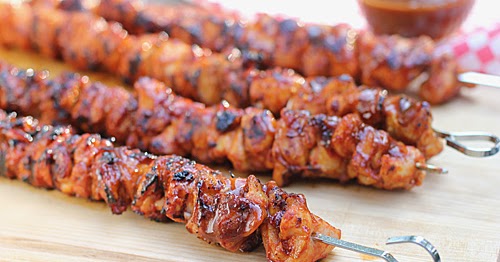 The Galley Gourmet: Barbecue Chicken Kebabs with Bacon Rub