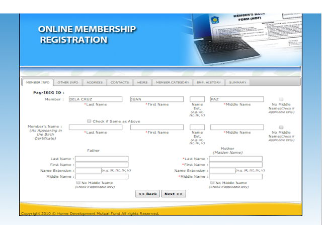 Pag Ibig Members Data Form Update