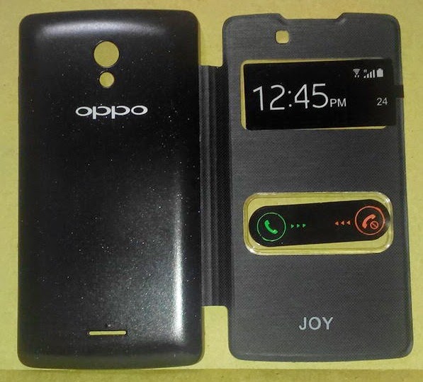 Jual Leather Case: Jual Flip Cover Case Oppo Neo K with 