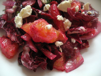 Beet, Orange, Olive Salad with Goat Cheese