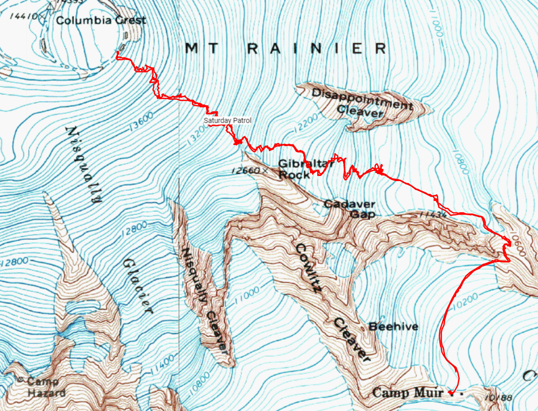 Mount Rainier Climbing Ingraham Direct Route Conditions June 2, 2018