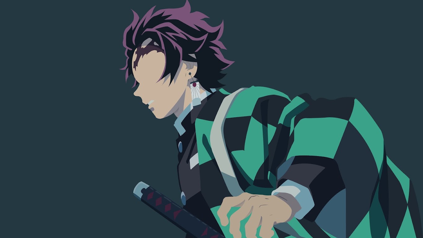 Tanjirou Kamado, Minimalist, Kimetsu no Yaiba, 4K, 112