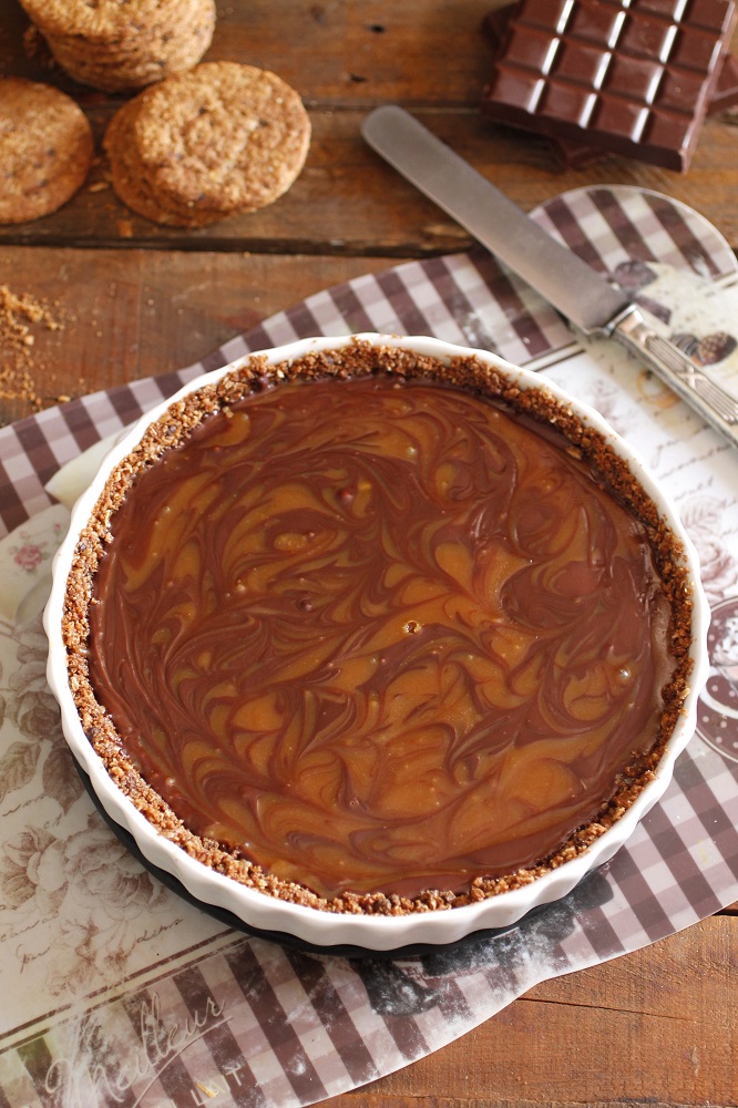 Tarta De Chocolate Y Caramelo De Mantequilla Salada
