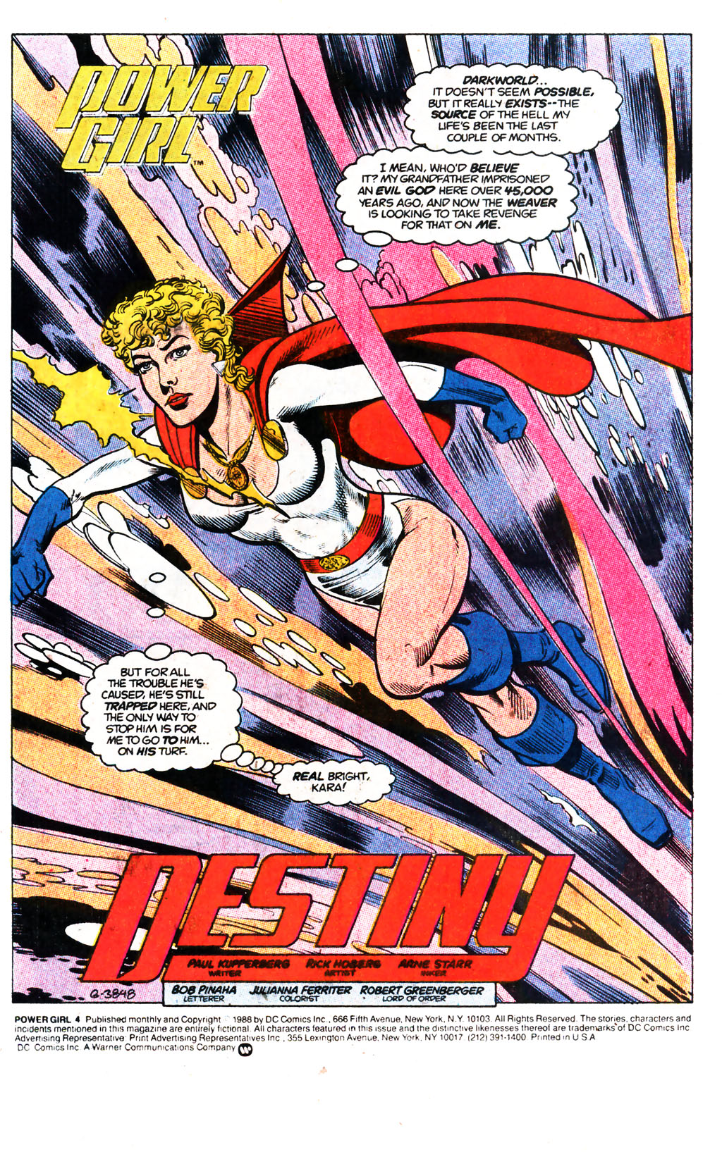 Read online Power Girl (1988) comic -  Issue #4 - 2