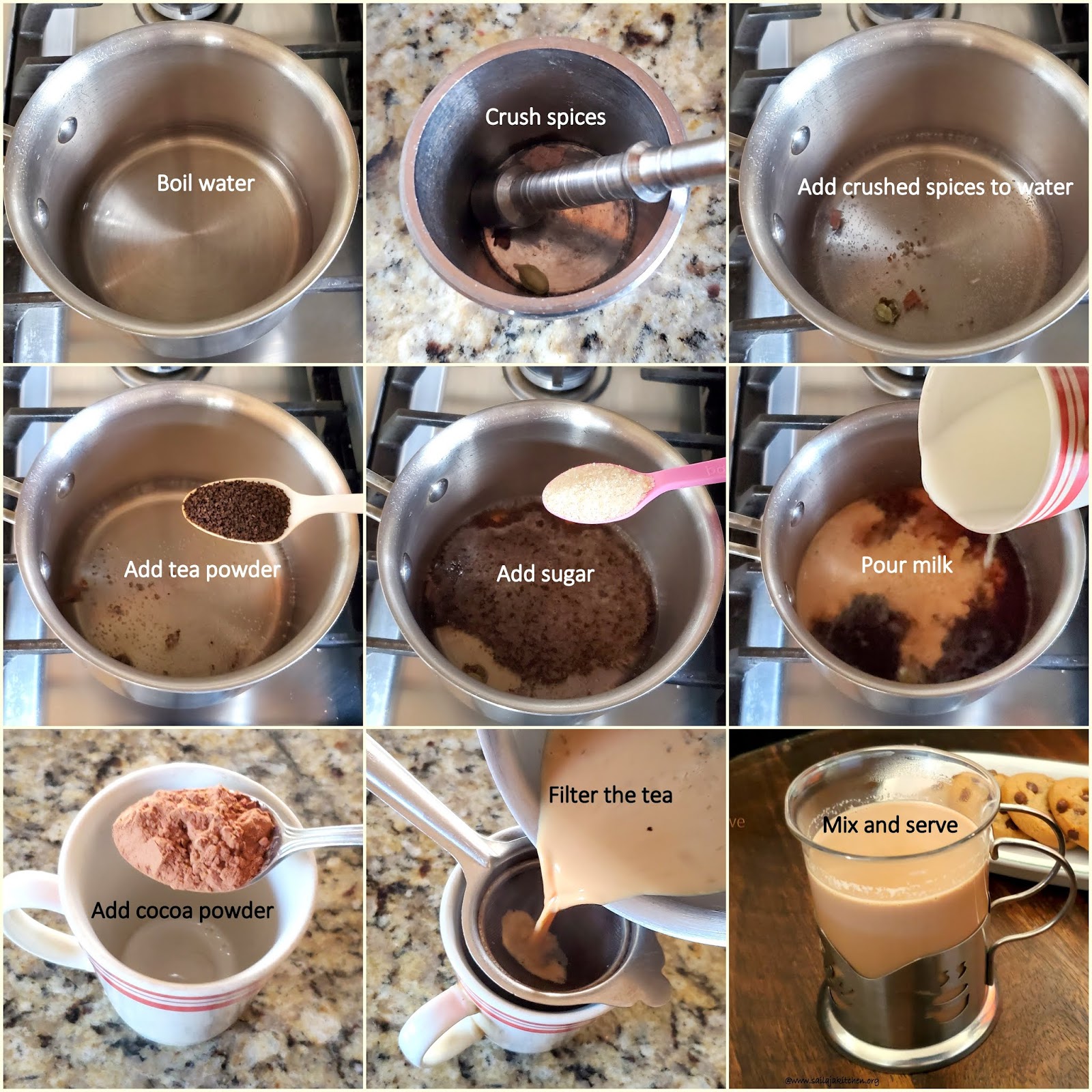 Sailaja Kitchen...A site for all food lovers! Chocolate Chai Recipe