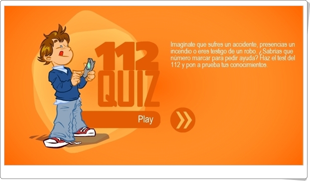"112 Quiz" (Juego de actuación ante emergencias)