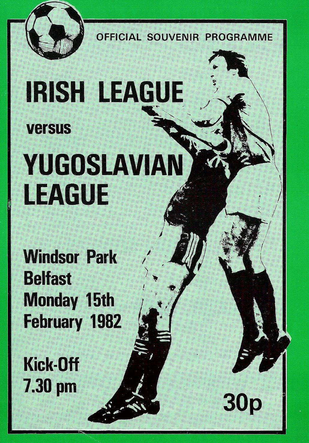 Irish League Footballing Greats Irish League Representative Match