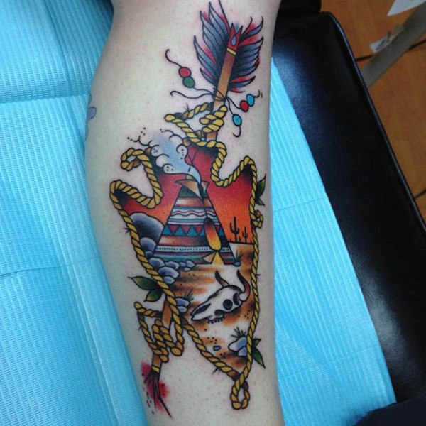 135 Tribal Arrowhead Tattoo Designs For Men 2019