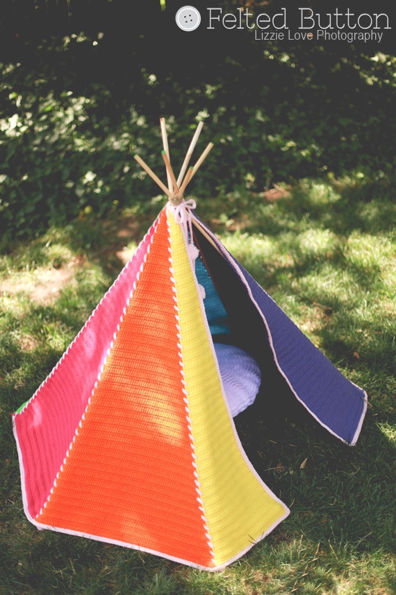 Toddler Teepee Crochet Pattern by Susan Carlson of Felted Button (Colorful Crochet Patterns)