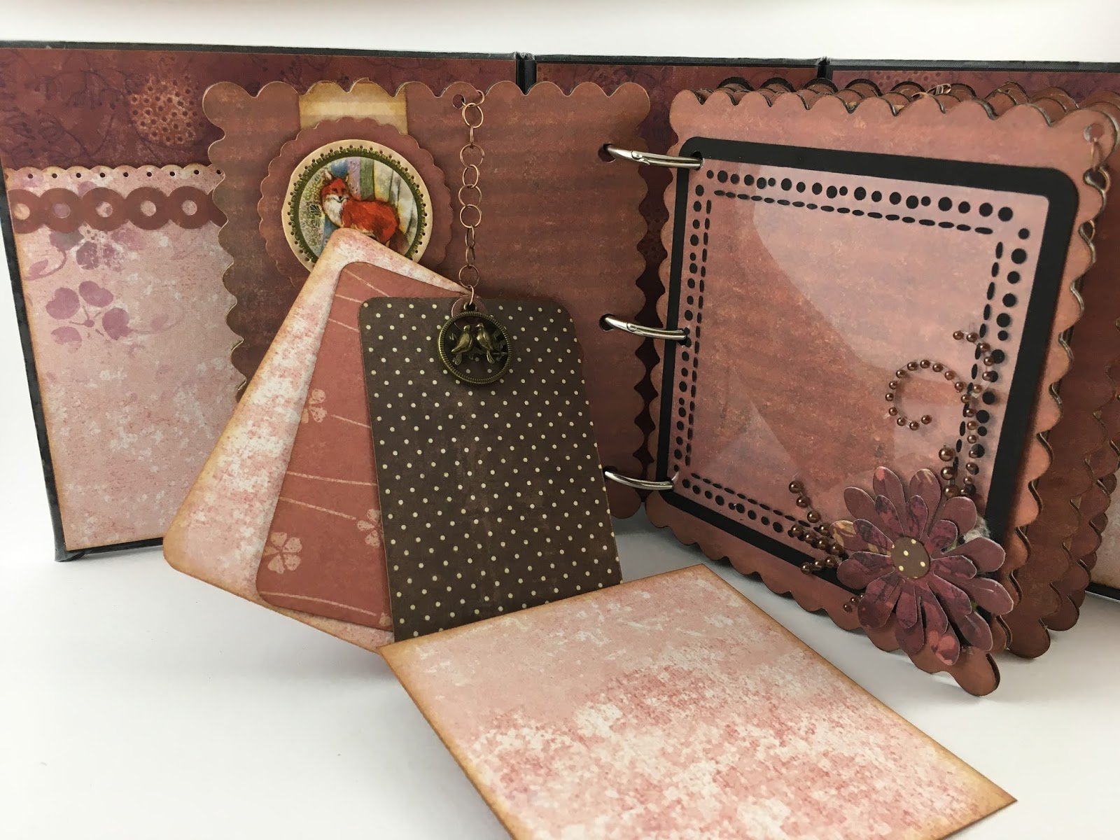 Create for Memories Mini Scrapbook Album Using Santoro London Paper Collection