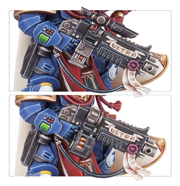 Such customization! space marine primaris captain bolter options