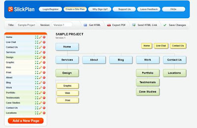 SlickPlan - Create beautiful sitemaps and flowcharts