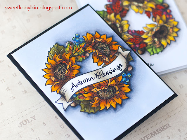 The Stamp I colour Non-Stop This September Autumn Blessings WPlus9 Design x Stephanie Low Creative