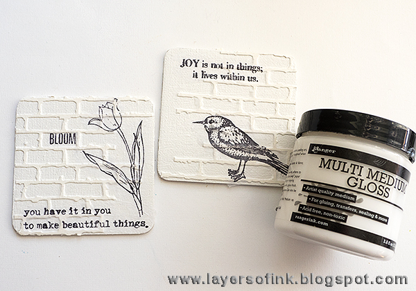 Layers of ink: Mini Art Panels with UTEE tutorial