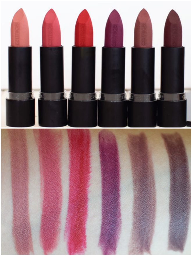 catrice Ultimate Matt Lippenstifte, Swatch catrice Ultimate Matt Lippenstifte, alles swatches