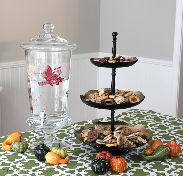 Fall Snack Station {+ Painted Drink Dispenser} and World Market Sweepstakes!