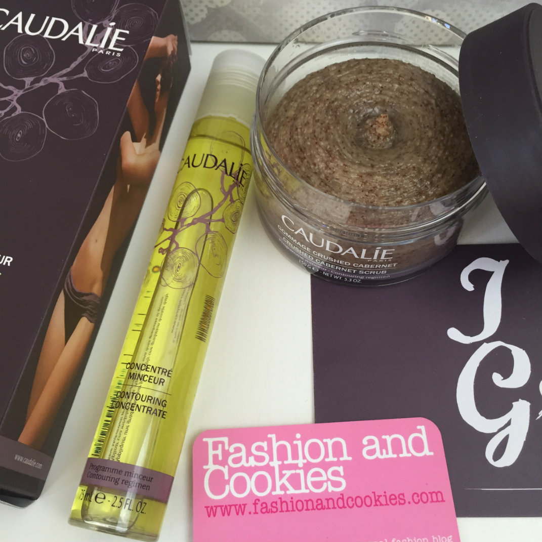 Caudalie Concentré Minceur and Gommage Crushed Cabernet: beauty slimming products that work  on Fashion and Cookies beauty blog, beauty blogger