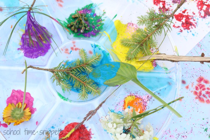 Painting With Nature Process Art School Time Snippets