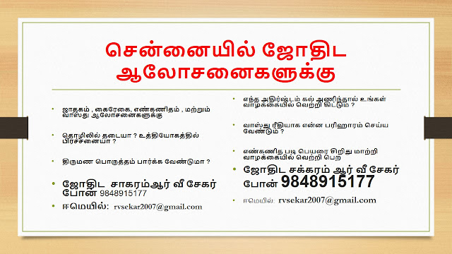 Astrologer R V Seckar Mobile 9848915177
