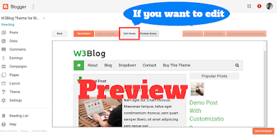 Preview of Live Blogger Theme after Customize Preview of Live Blogger Theme after Customize