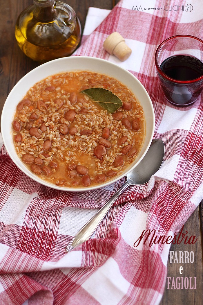 minestra di farro e fagioli