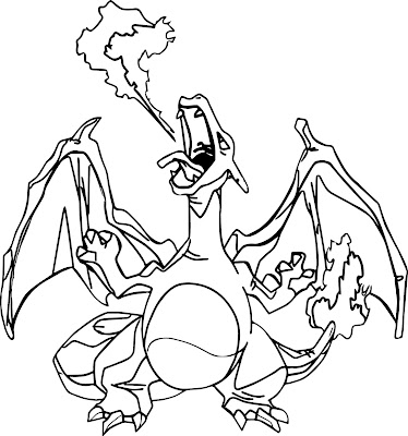 Charizard coloring page 8