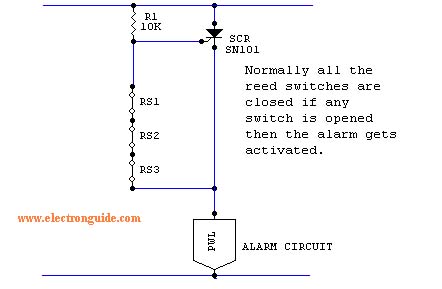 Intruder Alarm Circuit Diagram - The Circuit