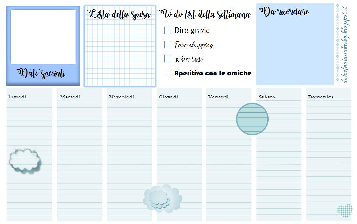 Planning Settimanale