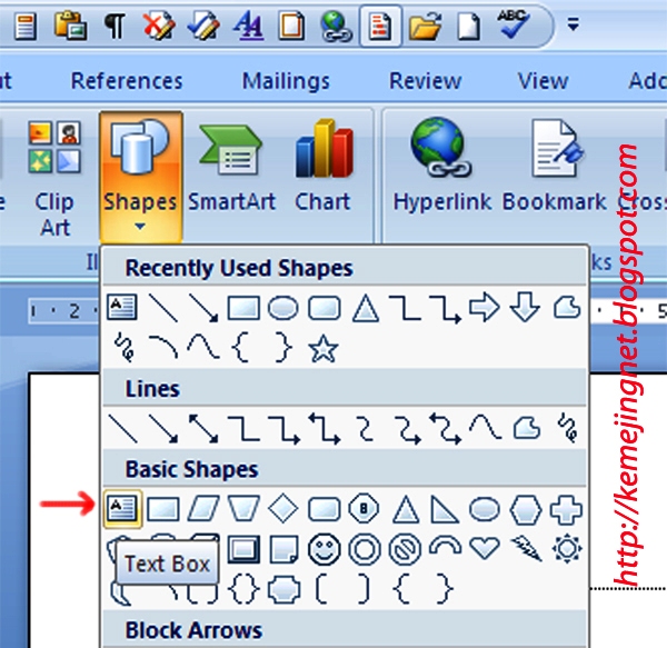 Cara Membuat Kop Surat Dengan Objek Shapes Kemejingnet cara membuat kop surat dengan objek