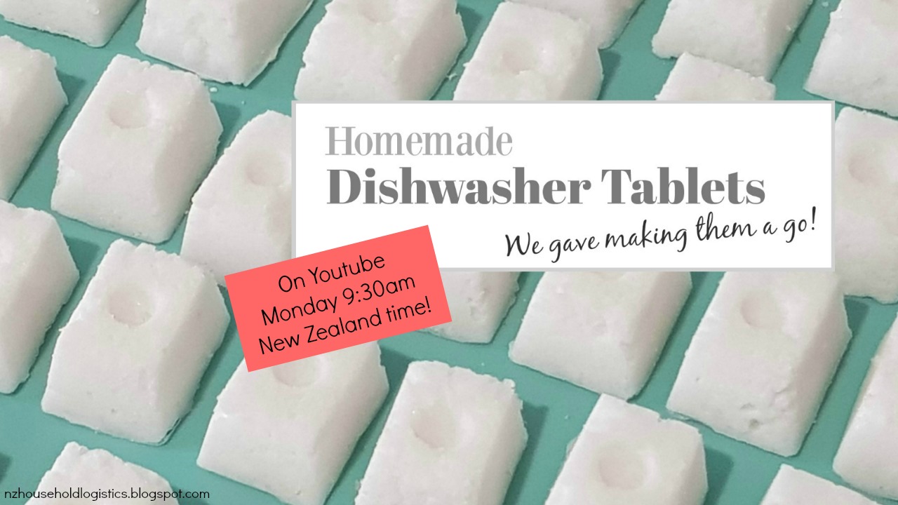 Household Logistics Homemade Dishwasher Tablets.... We Made Them!