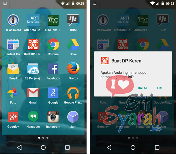 hapus aplikasi bawaan android