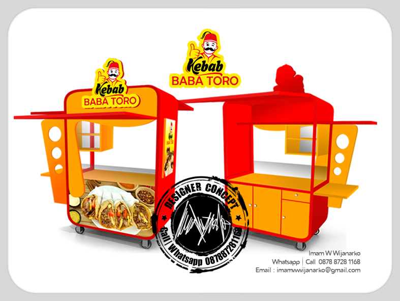 Turkish Kebab Street Carts Design Food and Beverage Carts and Kiosk Image