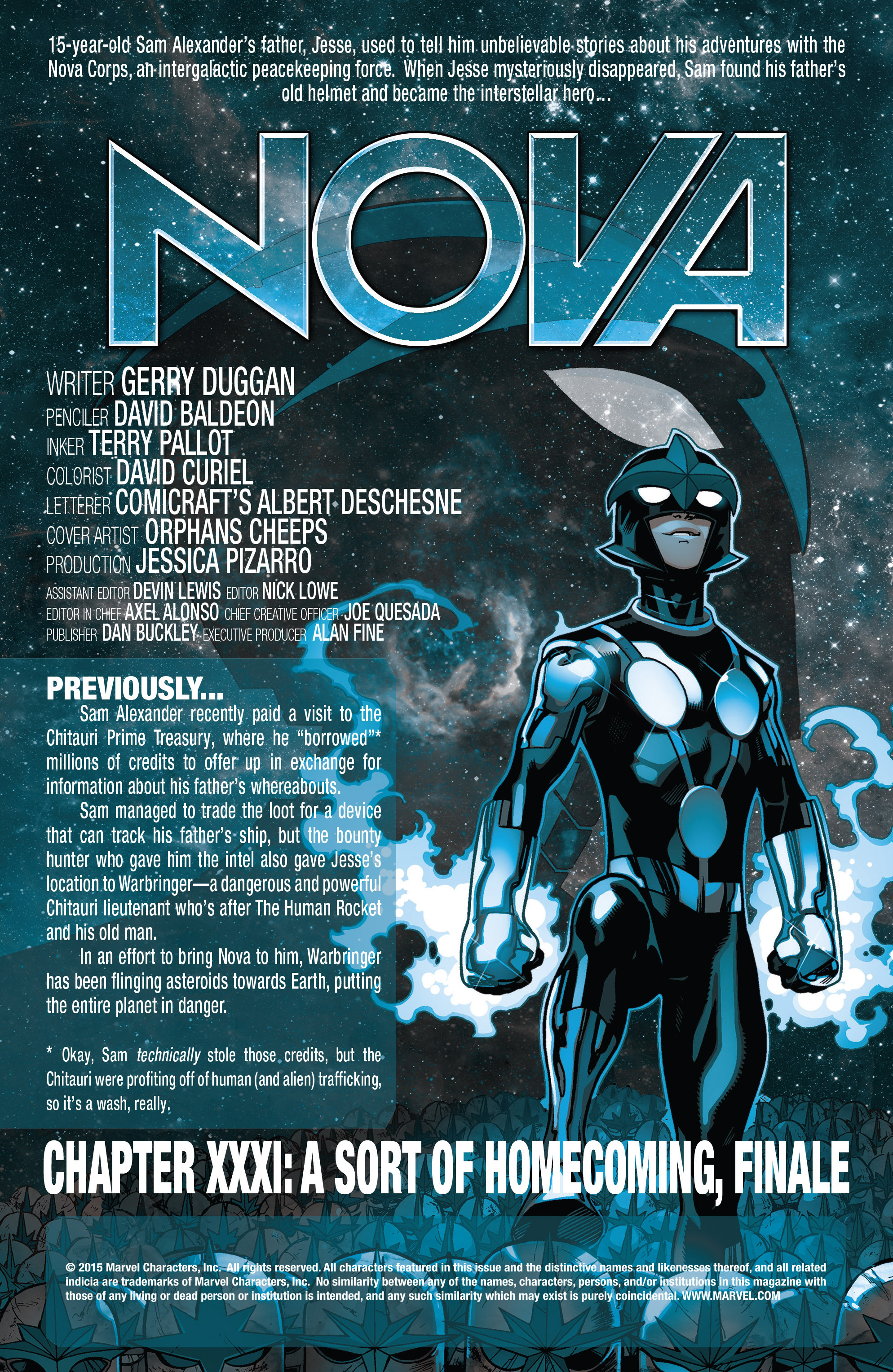 Read online Nova (2013) comic -  Issue #31 - 2